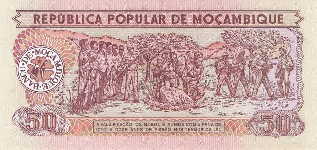 Mosambik p129b 50 Meticais 1986